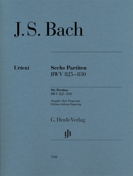 Sechs Partiten BWV 825-830 Ausgabe ohne Fingersatz