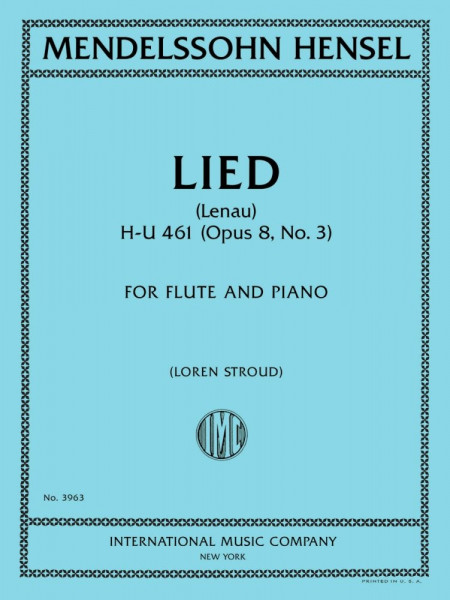 Lied (Lenau), H-U 461 (Opus 8, No. 3)