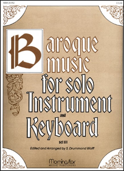 Baroque Music for Solo Inst. & Keyboard, III