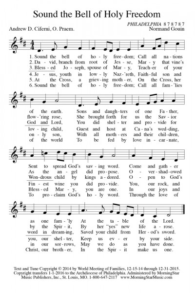 Sound the Bell of Holy Freedom Congregation Card
