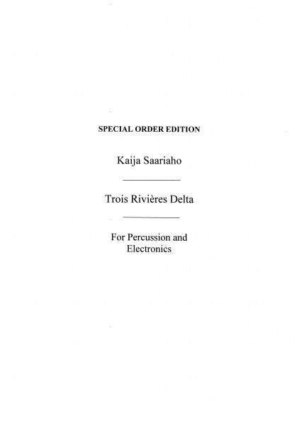 Trois Rivieres Delta (Solo Percussion)