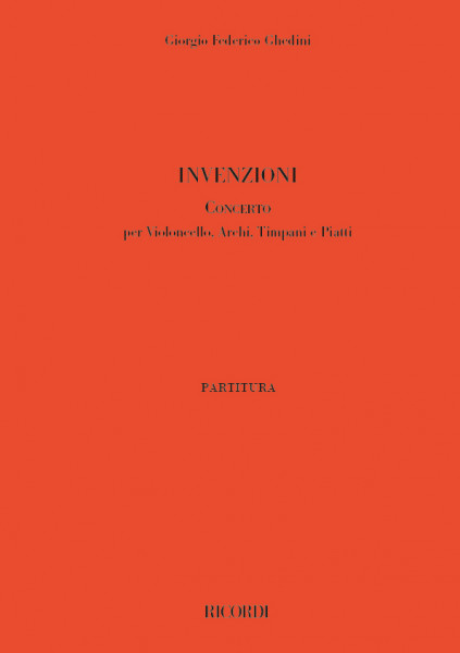Invenzioni CONCERTO per Violoncello, Archi, Timpani e Piatti