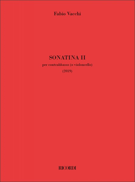 Sonatina II per contrabbasso (o violoncello) (2019)