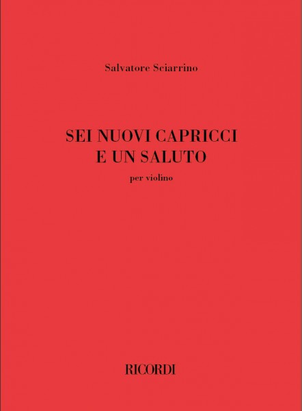 Sei nuovi capricci e un saluto per violino