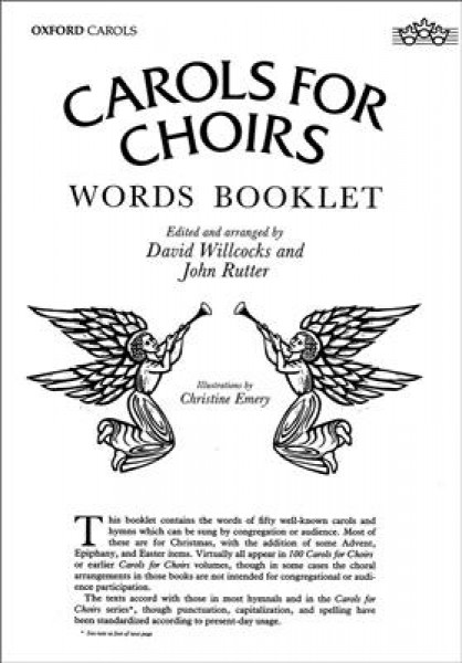 Carols for Choirs: Carols for Choirs words booklet