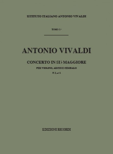 Concerto In Si Bem. RV 367 F.I, no.1 - TOMO 1