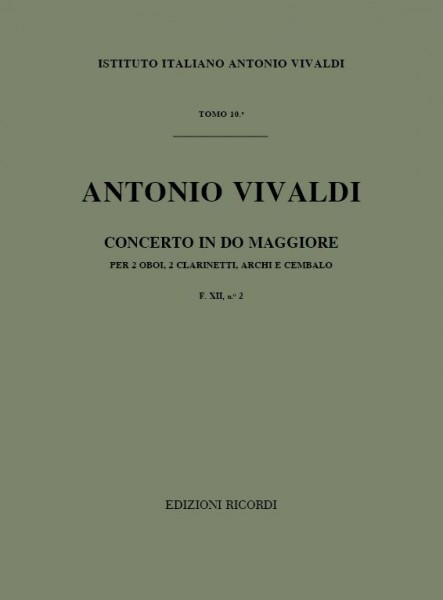 Concerto Per Strumenti Diversi, Archi E B.C.: In F.Xii/2 - Tomo 10