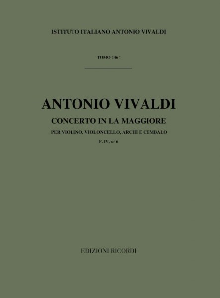 Concerto In La RV 546 F IV, 6 - TOMO 146