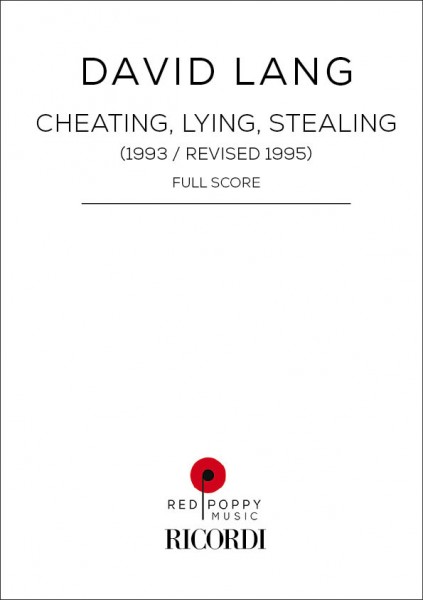 Cheating, Lying, Stealing 1993 - Revised 1995