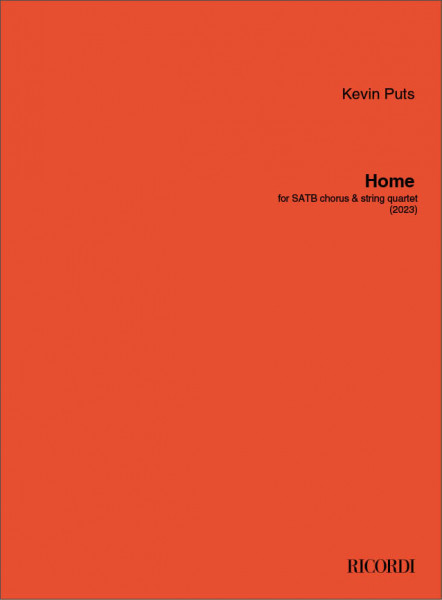 Home for SATB chorus & string quartet