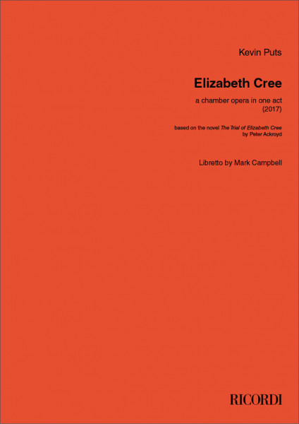 Elizabeth Cree One Act Opera