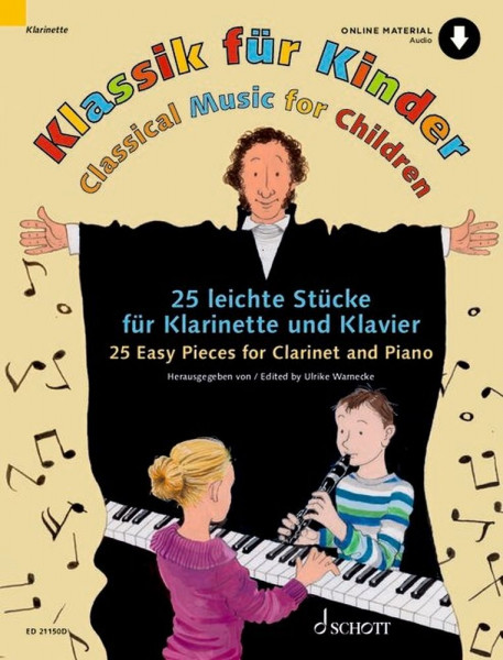 Klassik für Kinder 25 leichte Stücke für Klarinette und Klavier
