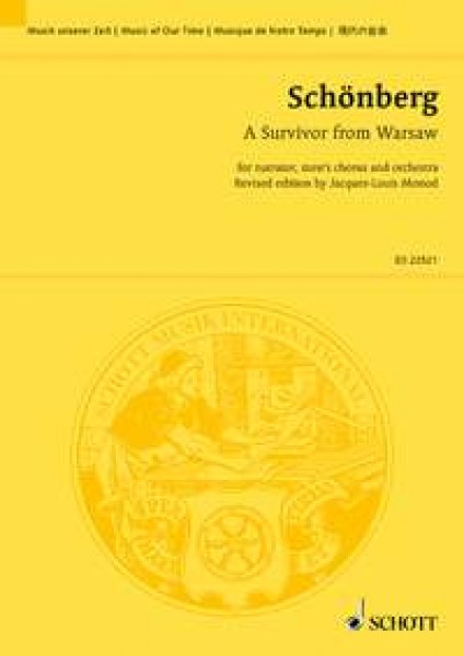 A Survivor From Warsaw Op. 46 For Narrator, Men's Chorus and Orchestra