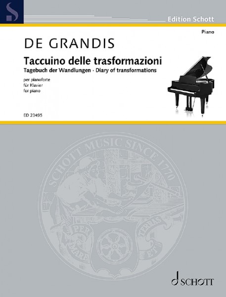 Tagebuch der Wandlungen, in Form einer Chaconne Anthologie für Klavier