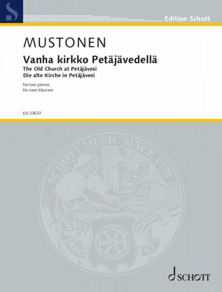 Vanha kirkko Petäjävedellä Die alte Kirche bei Petäjävesi - Fassung für 2 Klaviere