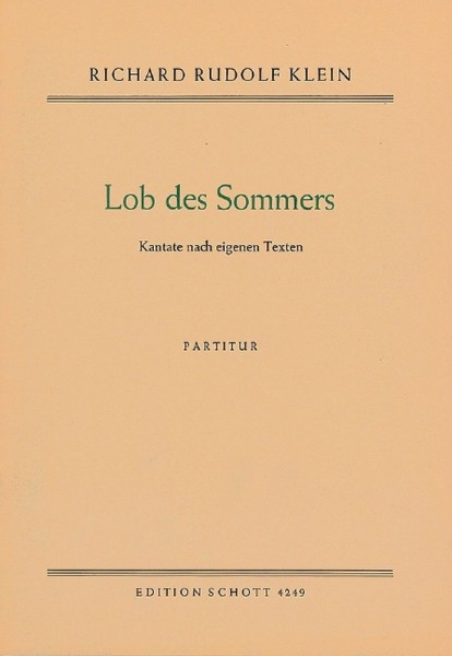 Lob des Sommers Kantate