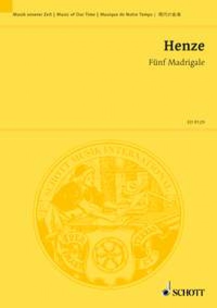 Five Madrigals to poems from the Great Testament by François Villon