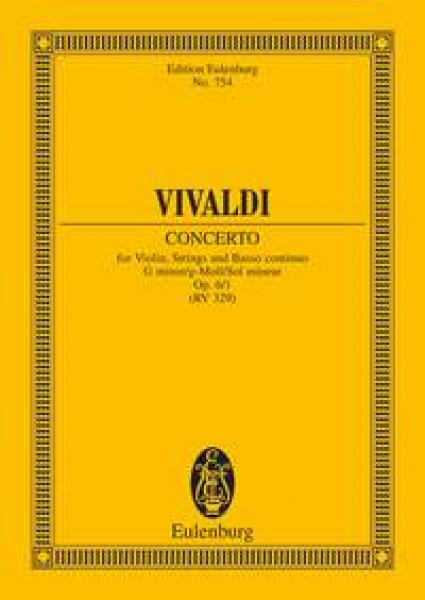 Concerto G Minor op. 6/1 RV 324 / PV 329