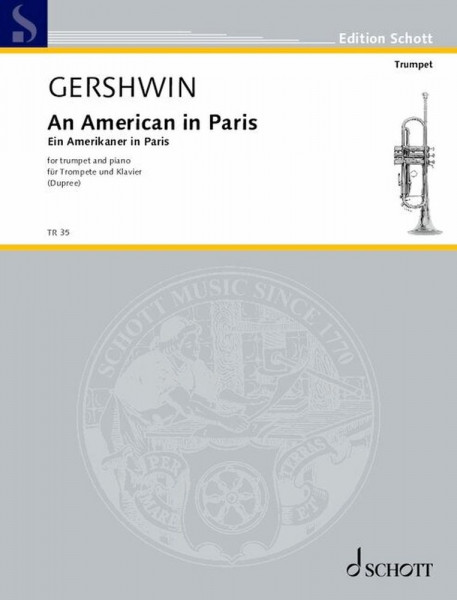 Ein Amerikaner in Paris Fassung für Trompete und Klavier von Frank Dupree (2022)