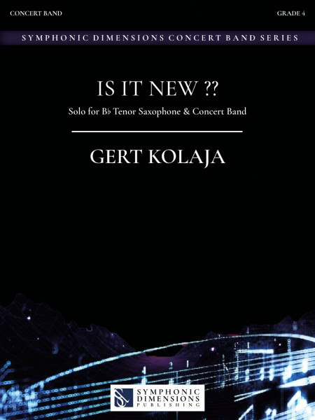 Is it new ?? Solo for Bb Tenor Saxophone & Concert Band