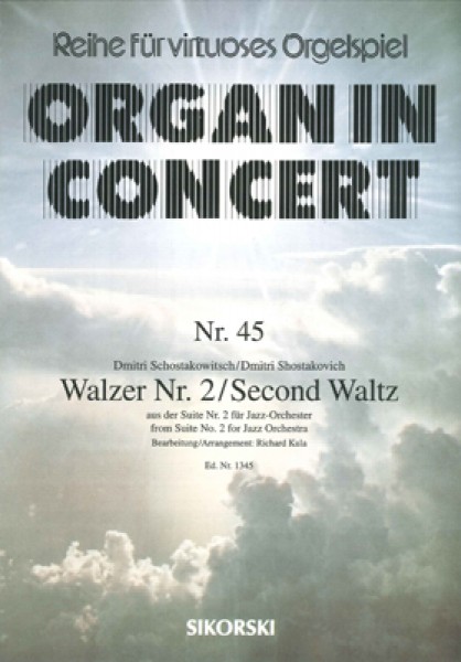 Walz Nr. 2 aus der Suite Nr. 2 für Jazz-Orchester für elektronische Orgel
