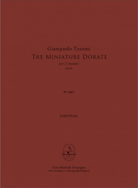 Tre Miniature Dorate per due trombe