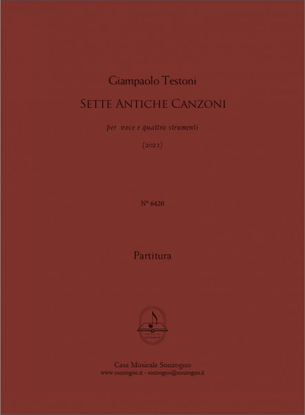 Sette Antiche Canzoni per voce e quattro strumenti