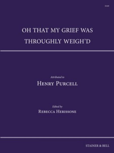 Oh that my grief was throughly weigh'd