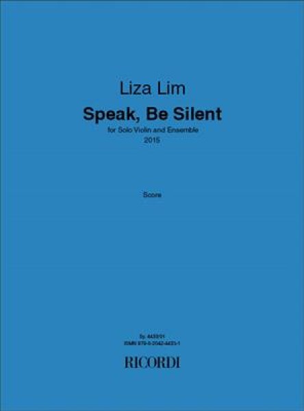 Speak, Be Silent for Solo Violin and Ensemble