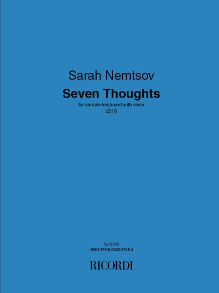 Seven Thoughts for sample keyboard with voice (2018)
