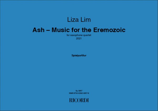 Ash - Music for the Eremozoic for saxophone quartet
