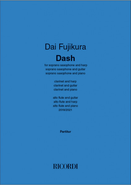 Dash for soprano saxophone (or clarinet or alto flute) and harp (or piano or guitar)
