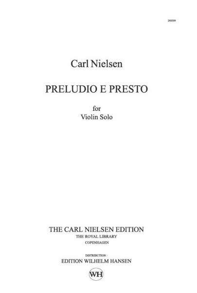 Preludio E Presto Op. 52