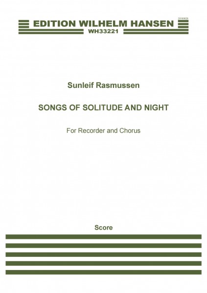 Songs of Solitude and Night (Score)