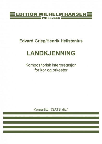 Edvard Grieg: Landkjenning (Vocal Score)