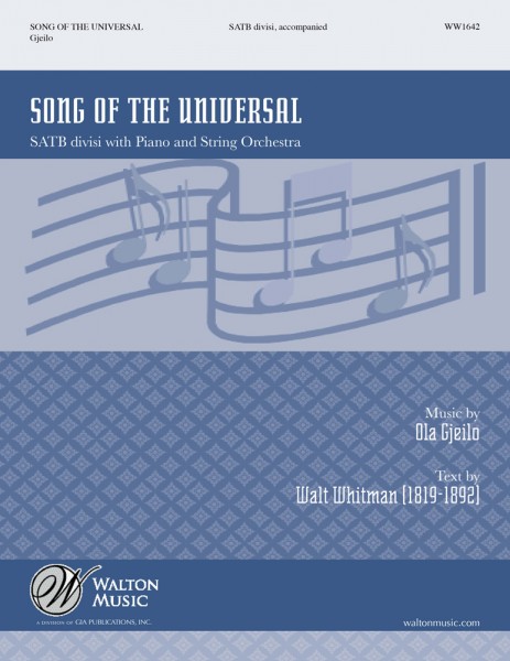 Song Of The Universal SATB - Choral Score