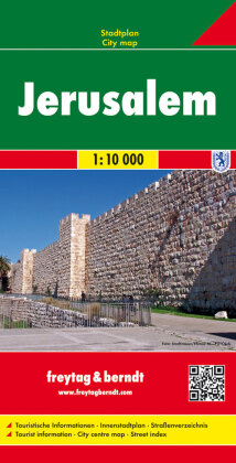 Jerusalem, Stadtplan 1:10.000: 1 : 10.000