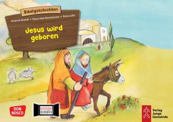 Jesus wird geboren. Kamishibai Bildkartenset: Entdecken - Erzählen - Begreifen: Kinderbibelgeschichten. Die christliche Weihnachtsgeschichte im Erzähltheater erleben. Ideal für Kita & Schule