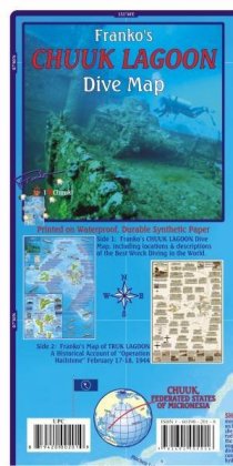 Franko Maps Franko's Chuuk Lagoon Dive Map: Activity Guides of Favorite Things to See and Do. Waterproof. Tauch- und Schnorchel-Freizeitkarte