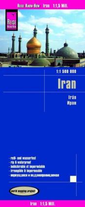 Reise Know-How Landkarte Iran: World Mapping Project. Reiß- und wasserfest. 1 : 1.500.000