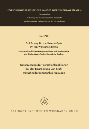 Untersuchung der Verschleißreaktionen bei der Bearbeitung von Stahl mit Schnellarbeitsstahlwerkzeugen