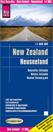 Reise Know-How Landkarte Neuseeland / New Zealand (1:1.000.000): world mapping project. 1 : 1.000.000