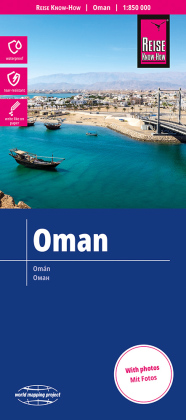 Reise Know-How Landkarte Oman (1:850.000): reiß- und wasserfest (world mapping project). 1 : 850.000