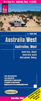 Reise Know-How Landkarte Australien, West / Australia, West (1:1.800.000): reiß- und wasserfest (world mapping project). 1 : 1.800.000