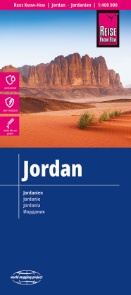 Reise Know-How Landkarte Jordanien / Jordan (1:400.000): reiß- und wasserfest (world mapping project). 1 : 400.000