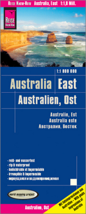 Reise Know-How Landkarte Australien, Ost / Australia, East (1:1.800.000): reiß- und wasserfest (world mapping project). 1 : 1.800.000