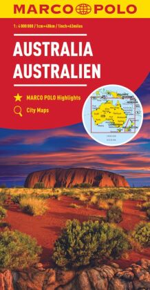 MARCO POLO Kontinentalkarte Australien 1:4 Mio.: Mit Marco Polo Highlights und City Maps. 1 : 4.000.000
