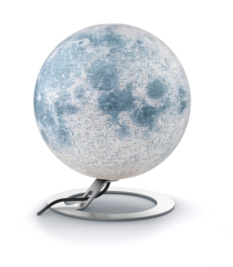 National Geographic The Moon Leuchtglobus, Metallfuß aus Aluminium: Globus Mond. Energieeffizienzklasse: A++. 1:0