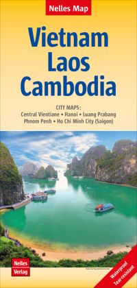 Nelles Map Landkarte Vietnam - Laos - Cambodia: 1:1,5 Mio | reiß- und wasserfest; waterproof and tear-resistant; indéchirable et imperméable; irrompible & impermeable. 1:1500000