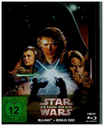 Star Wars Episode 3, Die Rache der Sith, 2 Blu-ray (Steelbook Edition): 140 Min.